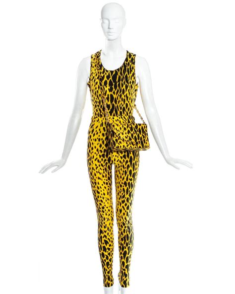 yellow leopard versace dress|Versace leopard.